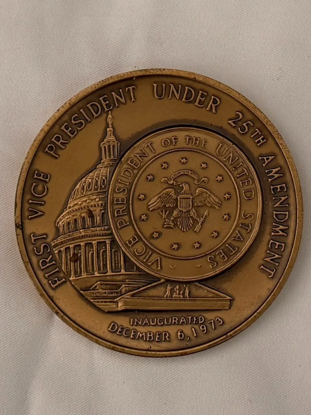 Collectible Bronze Inaugural Medal of President Ronald Reagan